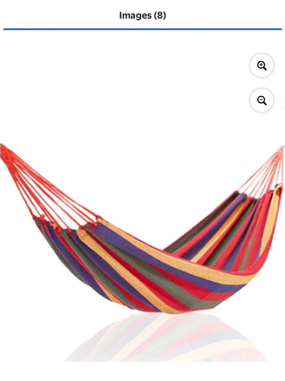 Multicolor Cotton Rope Hammock - Comfortable Outdoor Lounge